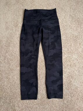Lululemon Wunder Under High Rise Leggings Camo Luxtreme Size 6